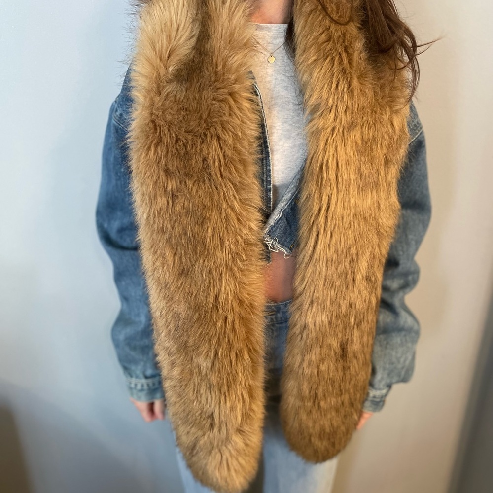 Vintage faux fur scarf